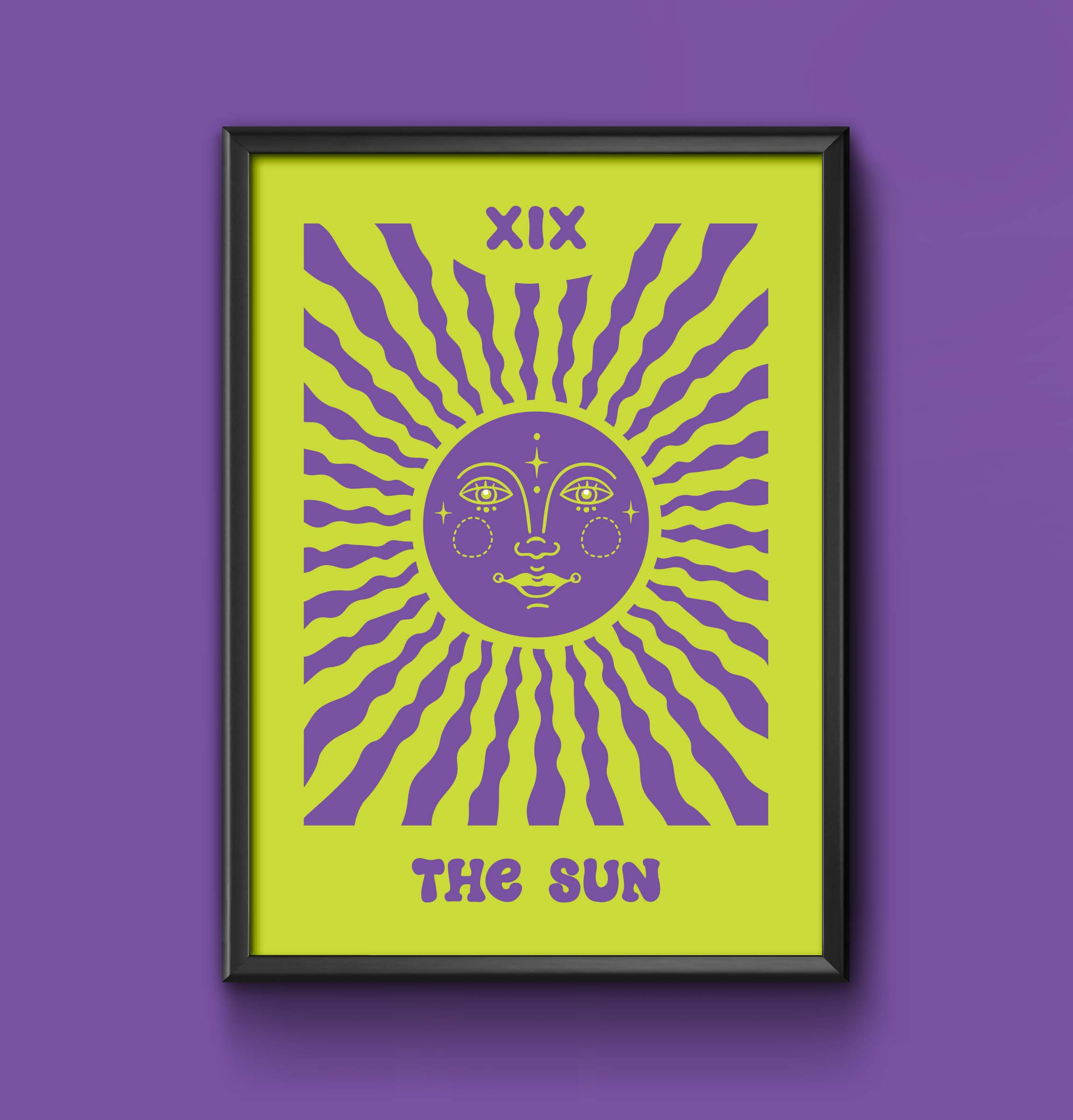 The Sun lumo print