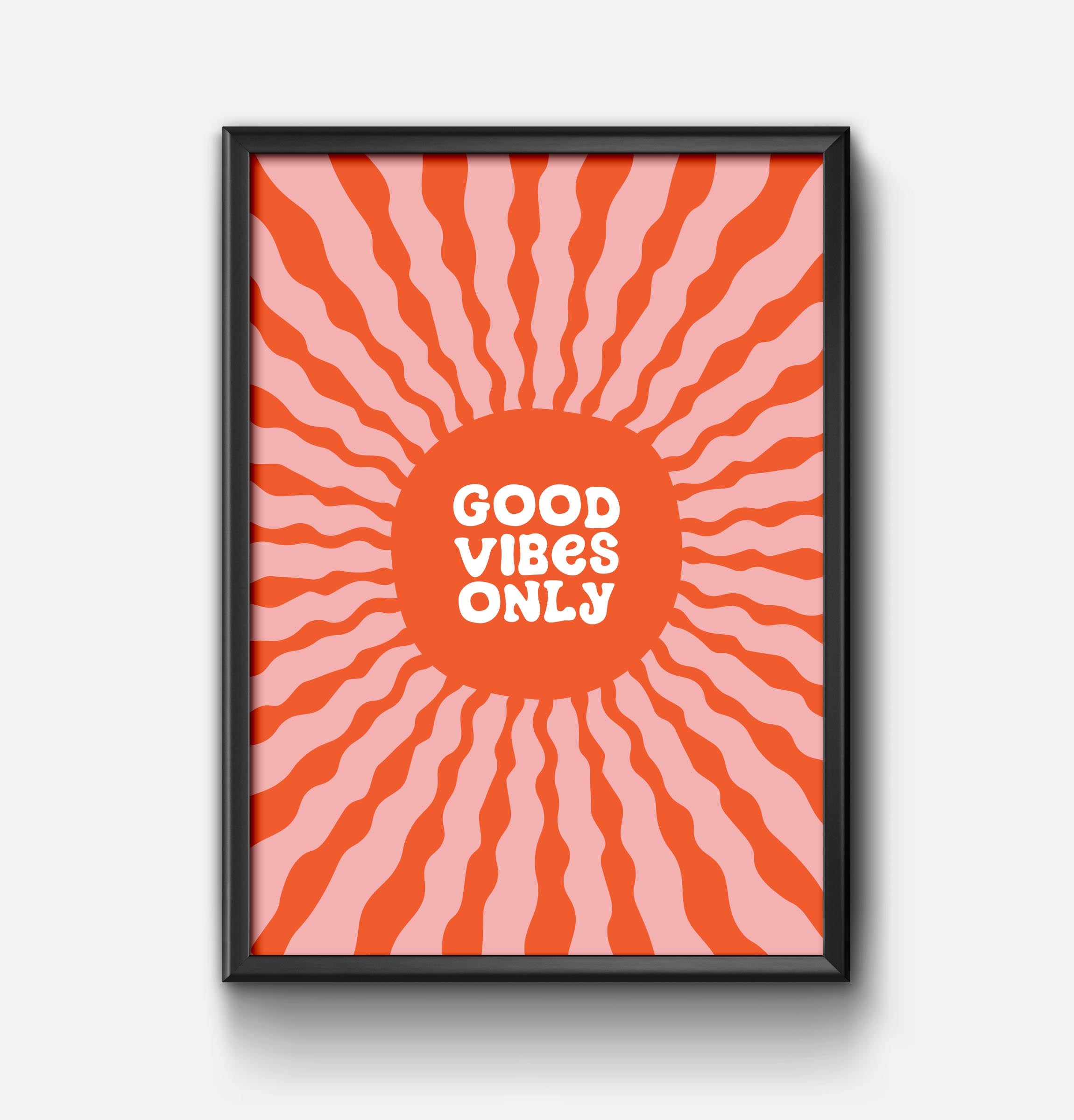 Good vibes only sun print