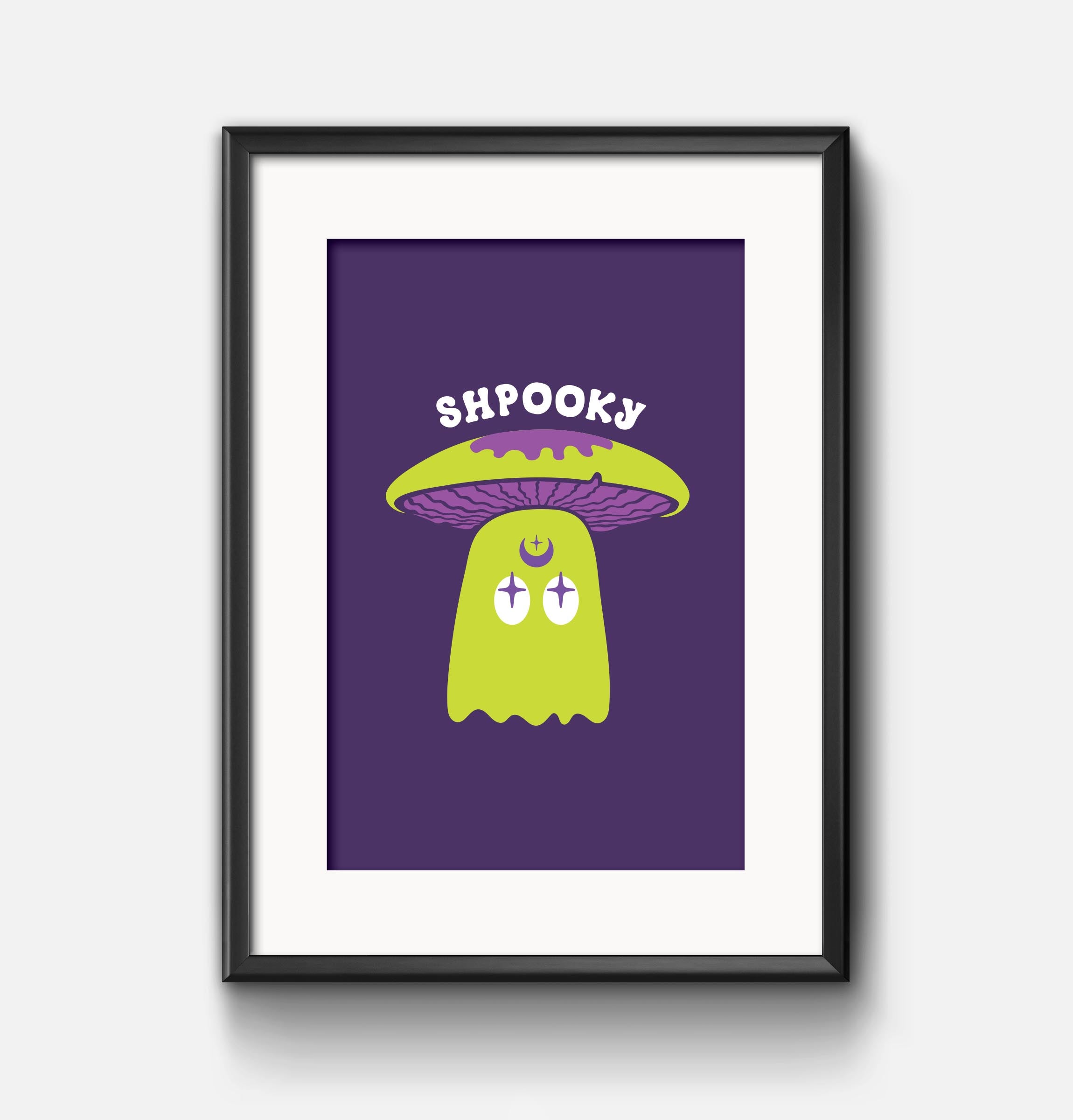 Mushroom Ghost Print